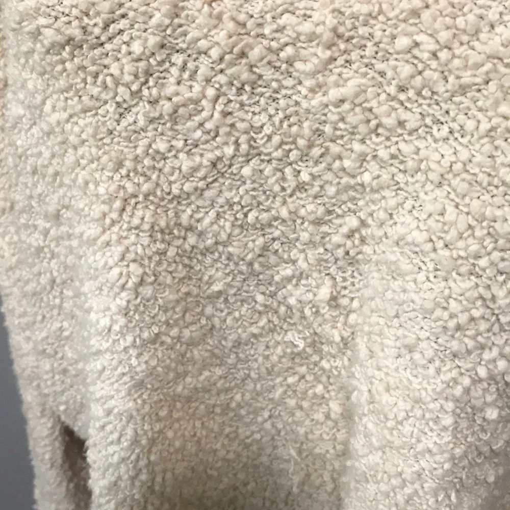 Free People Popcorn Knit Sweater Cream Ivory Small